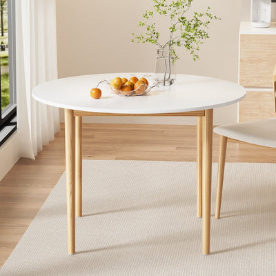 Artiss Dining Table Round White 108CM Diameter Demi Payday Deals