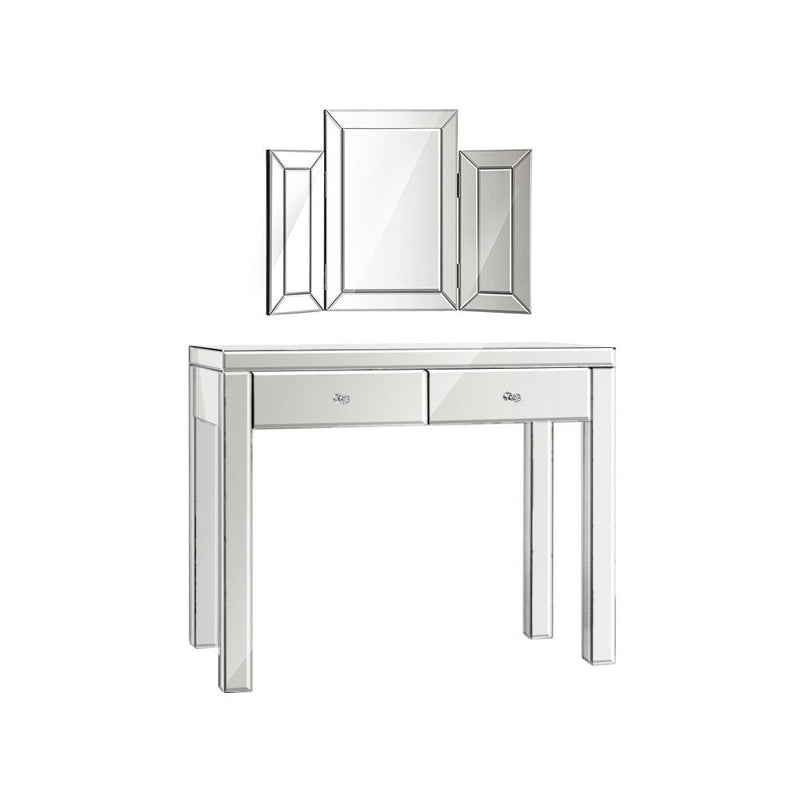 Artiss Dressing Table Set Console Table With Mirror Mirrored Furniture Dresser Payday Deals