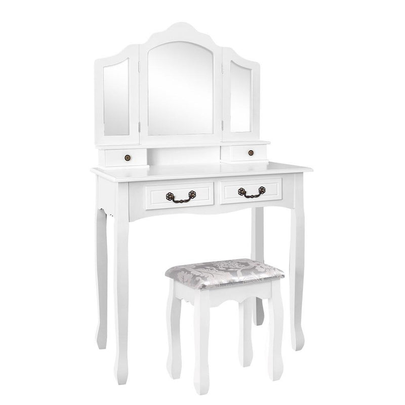 Artiss Dressing Table with Mirror - White Payday Deals