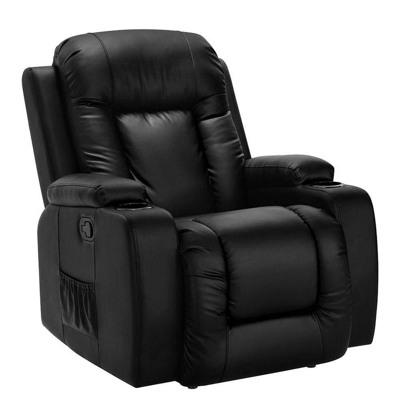 Artiss Electric Massage Chair Recliner Luxury Lounge Sofa Armchair Heat Leather Payday Deals