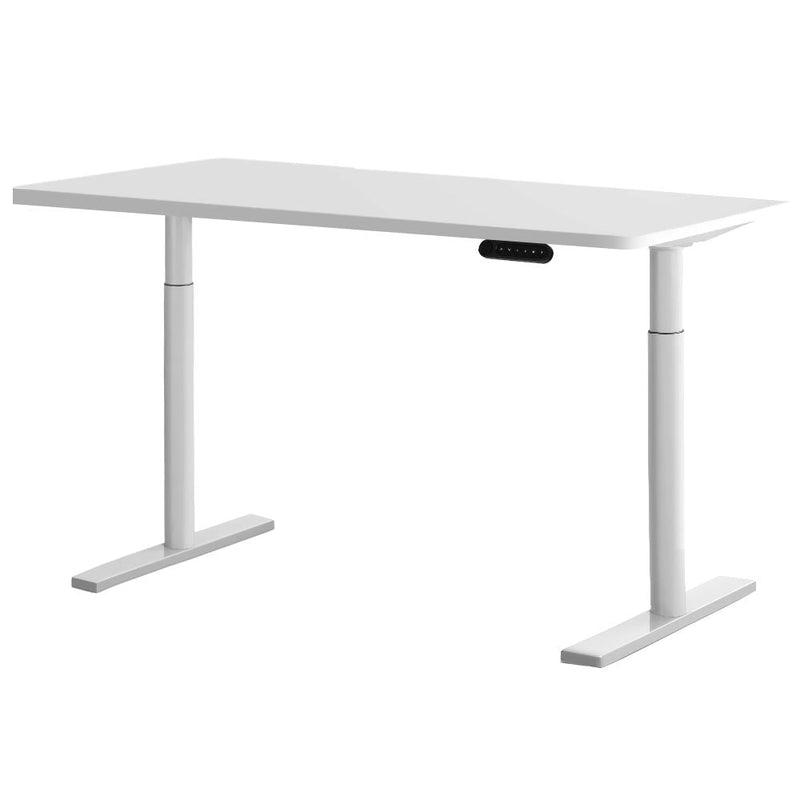 Artiss Electric Standing Desk Height Adjustable Sit Stand Desks White 140cm Payday Deals