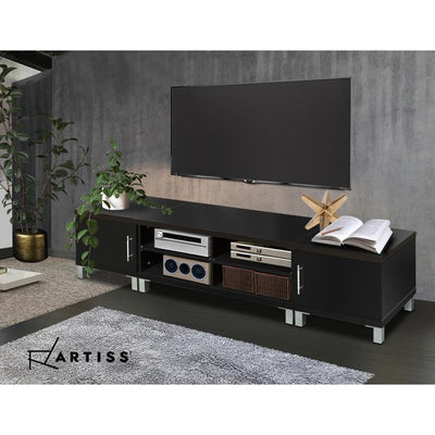 Artiss Entertainment Unit with Cabinets - Black Payday Deals