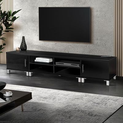 Artiss Entertainment Unit with Cabinets - Black Payday Deals