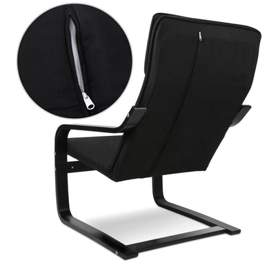 Artiss Fabric Armchair - Black