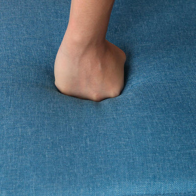 Artiss Fabric Square Foot Stool - Blue