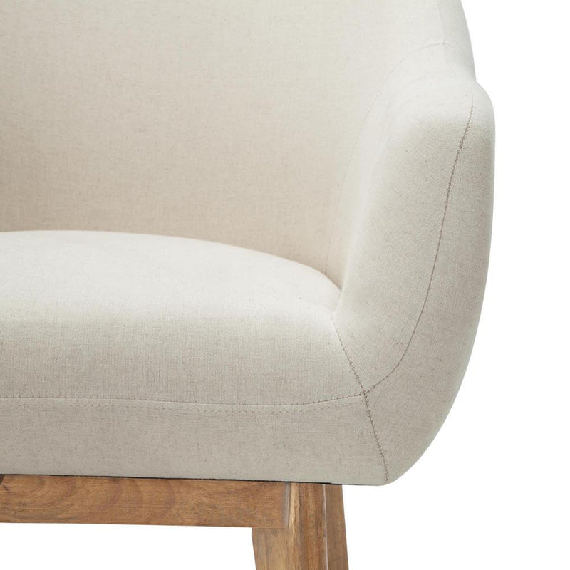 Artiss Fabric Tub Lounge Armchair - Beige Payday Deals