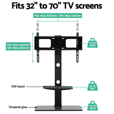 Artiss Floor TV Stand with Bracket Shelf Mount Payday Deals