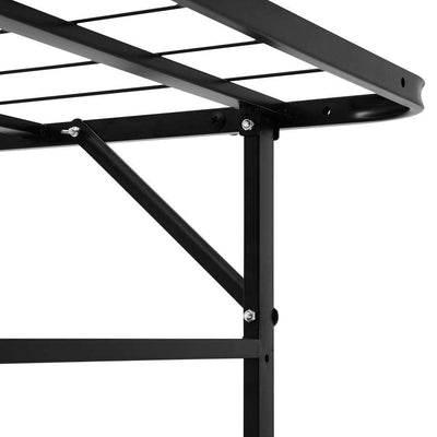 Artiss Foldable Double Metal Bed Frame - Black Payday Deals