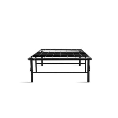 Artiss Folding Bed Frame Single Metal Bed Base Portable Black Payday Deals