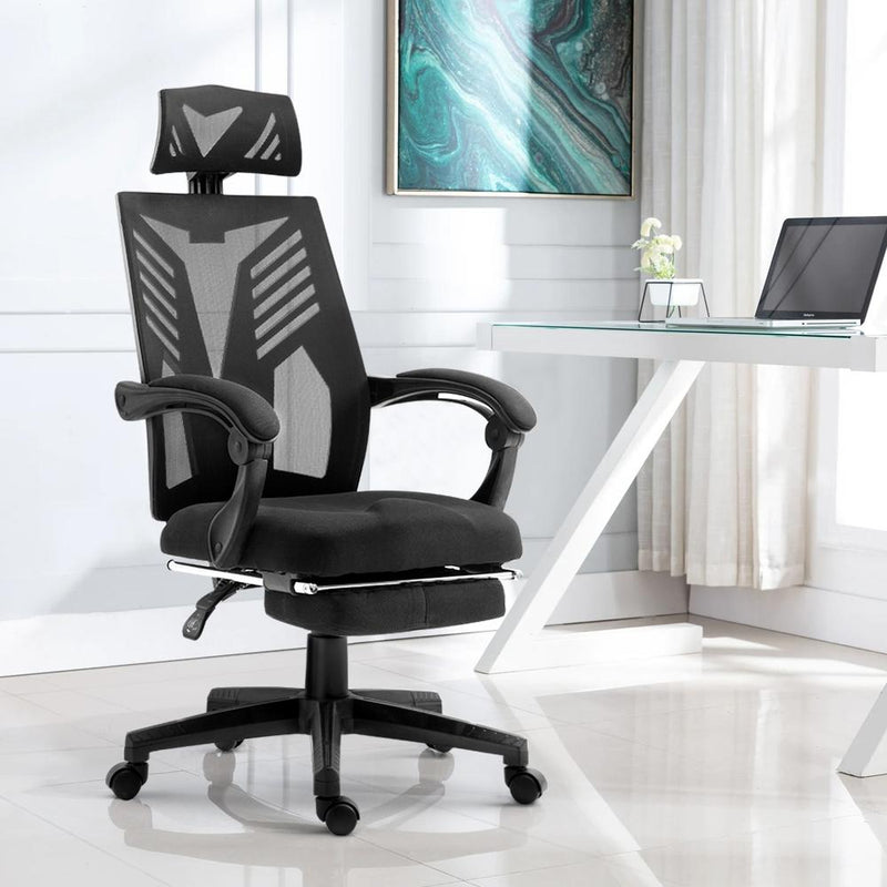 Artiss Gaming Office Chair Computer Desk Chair Home Work Recliner Black Payday Deals