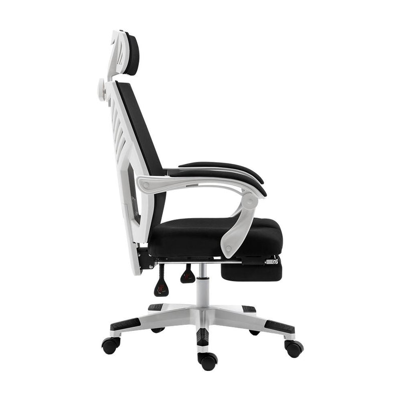 Artiss Gaming Office Chair Computer Desk Chair Home Work Recliner White Payday Deals