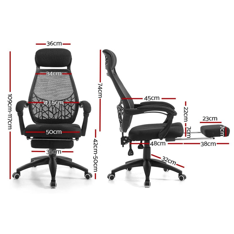 Artiss Gaming Office Chair Computer Desk Chair Home Work Study Black Payday Deals