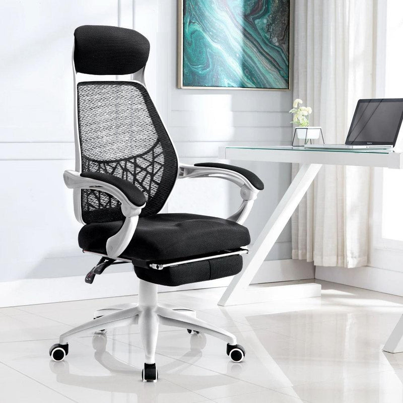 Artiss Gaming Office Chair Computer Desk Chair Home Work Study White Payday Deals