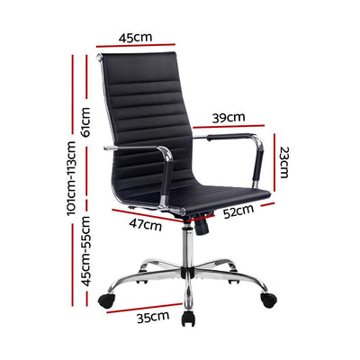 Artiss Gaming Office Chair Computer Desk Chairs Home Work Study Black High Back Payday Deals