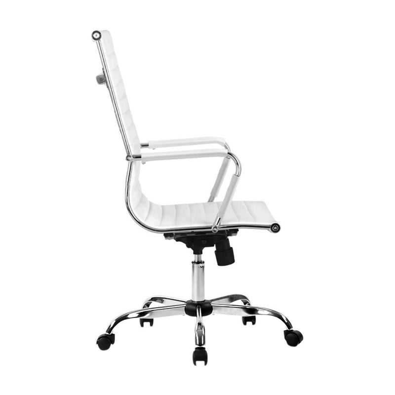 Artiss Gaming Office Chair Computer Desk Chairs Home Work Study White High Back Payday Deals