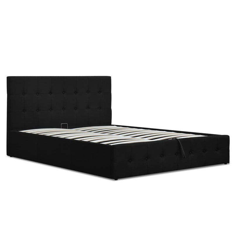 Artiss Gas Lift King Single Bed Frame - Charcoal