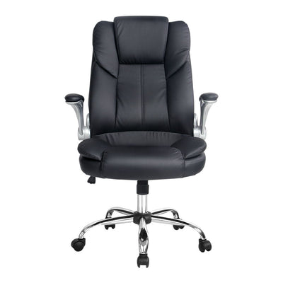 Artiss Kea Executive Office Chair Leather Black Payday Deals