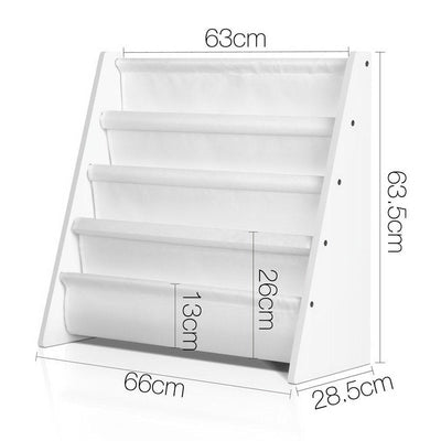 Keezi Kids Bookshelf Shelf Children Bookcase Magazine Rack Organiser Display Payday Deals