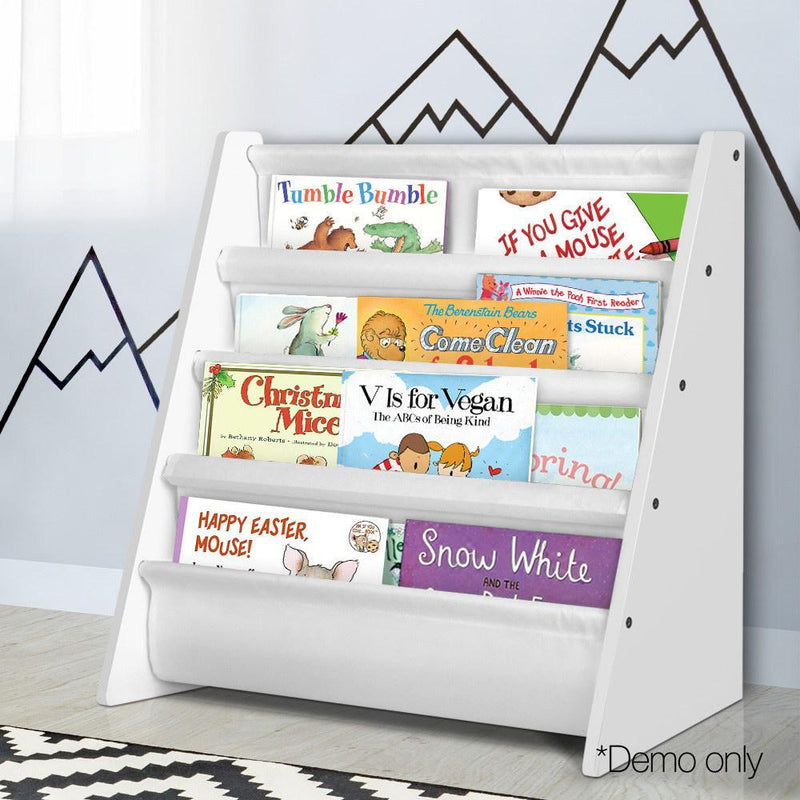 Keezi Kids Bookshelf Shelf Children Bookcase Magazine Rack Organiser Display Payday Deals