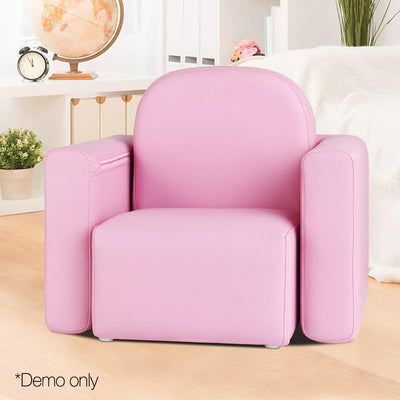 Artiss Kids Covertible Armchair - Pink