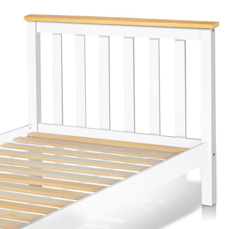 Artiss King Single Size Pine Wood Bed Frame