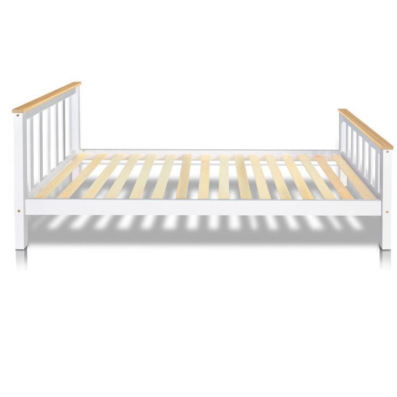Artiss King Single Size Pine Wood Bed Frame Payday Deals