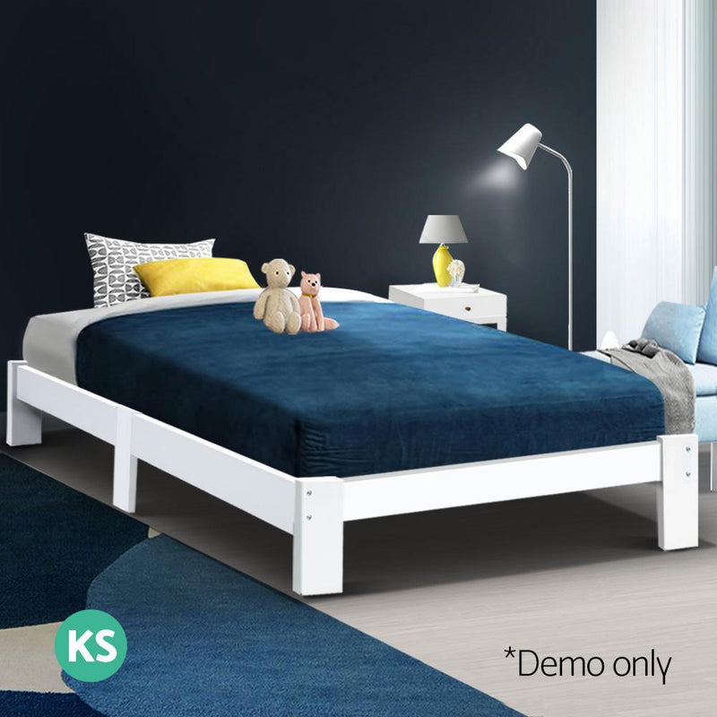 Artiss King Single Size Wooden Bed Frame Mattress Base Timber Platform JADE
