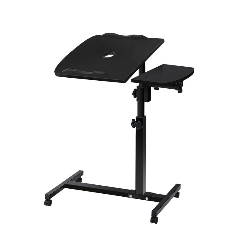 Artiss Laptop Table Desk Adjustable Stand With Fan - Black Payday Deals