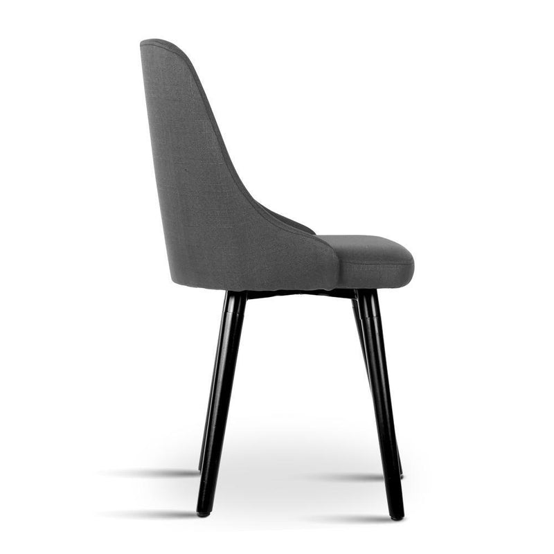 Artiss Linen fabric Dining Chair x 2