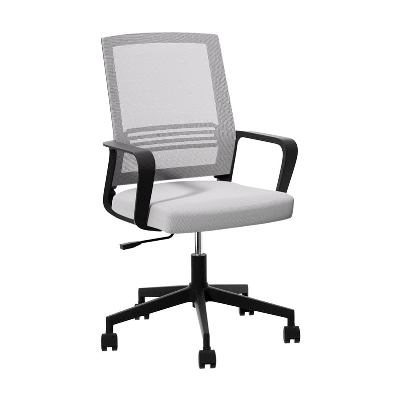 Artiss Mesh Office Chair Computer Gaming Desk Chairs Work Study Mid Back Grey Payday Deals