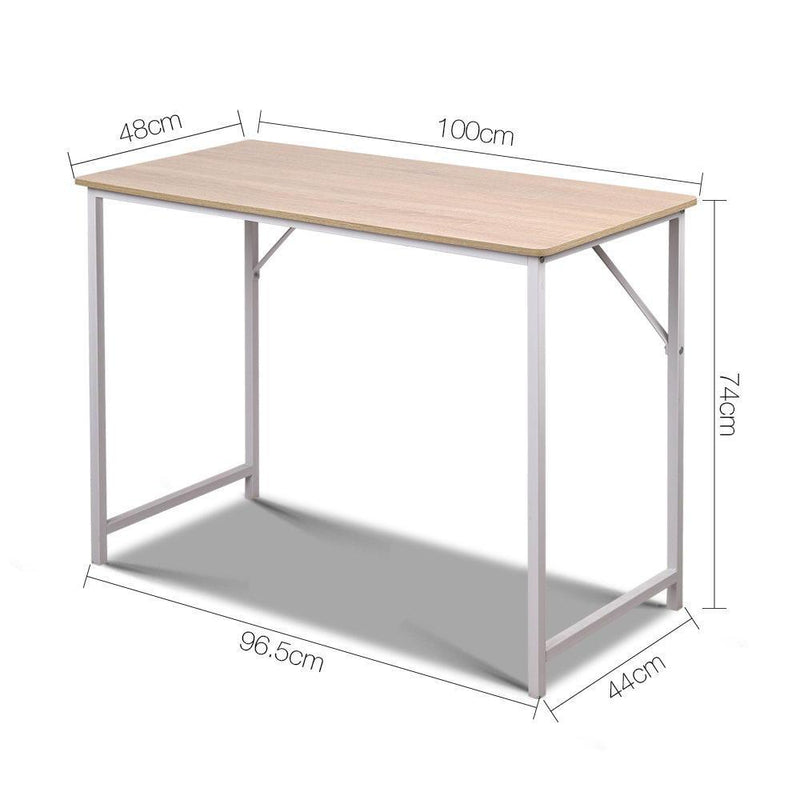 Artiss Minimalist Metal Desk - White Payday Deals