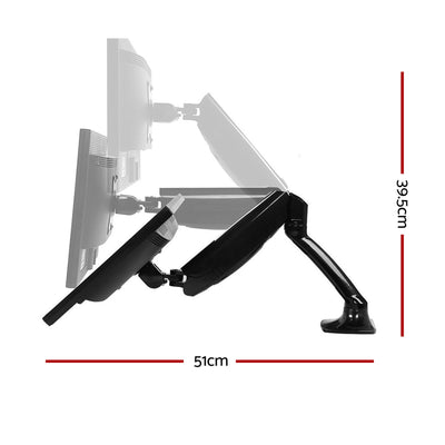 Artiss Monitor Arm Mount Single Gas Black Payday Deals