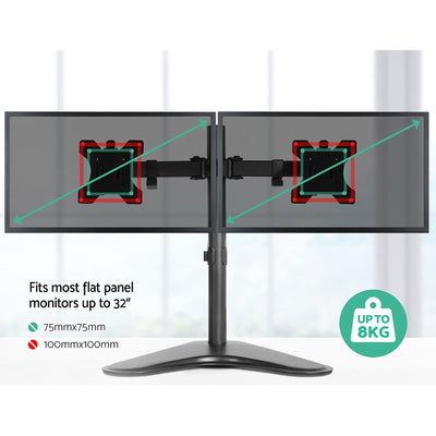 Artiss Monitor Arm Stand Dual Black Payday Deals