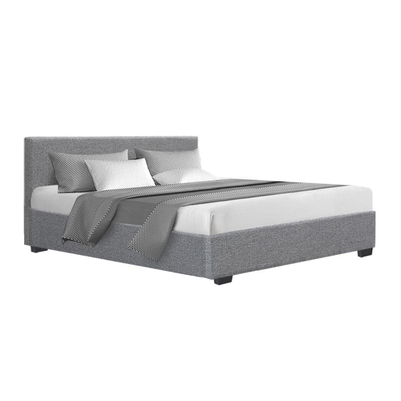 Artiss Nino Bed Frame Fabric - Grey Queen Payday Deals