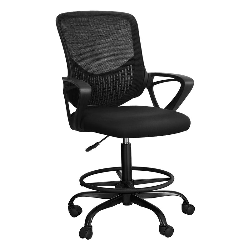 Artiss Office Chair Drafting Stool Computer Standing Desk Mesh Chairs Black Payday Deals