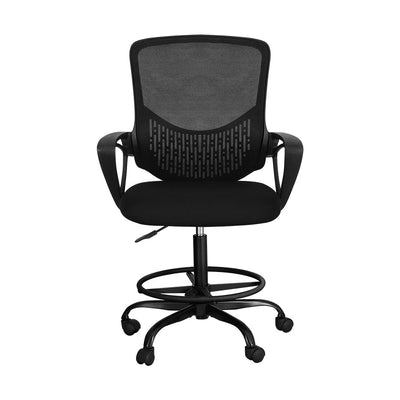 Artiss Office Chair Drafting Stool Computer Standing Desk Mesh Chairs Black Payday Deals