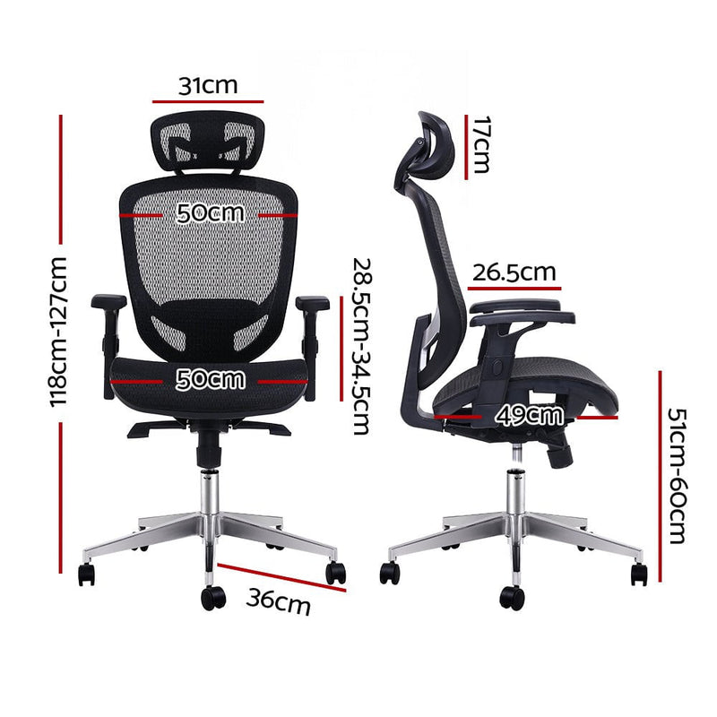 Artiss Office Chair Gaming Chair Computer Chairs Mesh Net Seating Black Payday Deals
