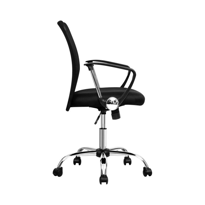 Artiss Office Chair Gaming Chair Computer Mesh Chairs Executive Mid Back Black Payday Deals