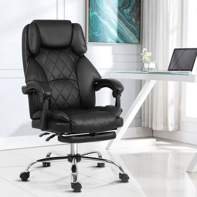 Artiss Office Chair Gaming Computer Executive Chairs Leather Seat Recliner Payday Deals