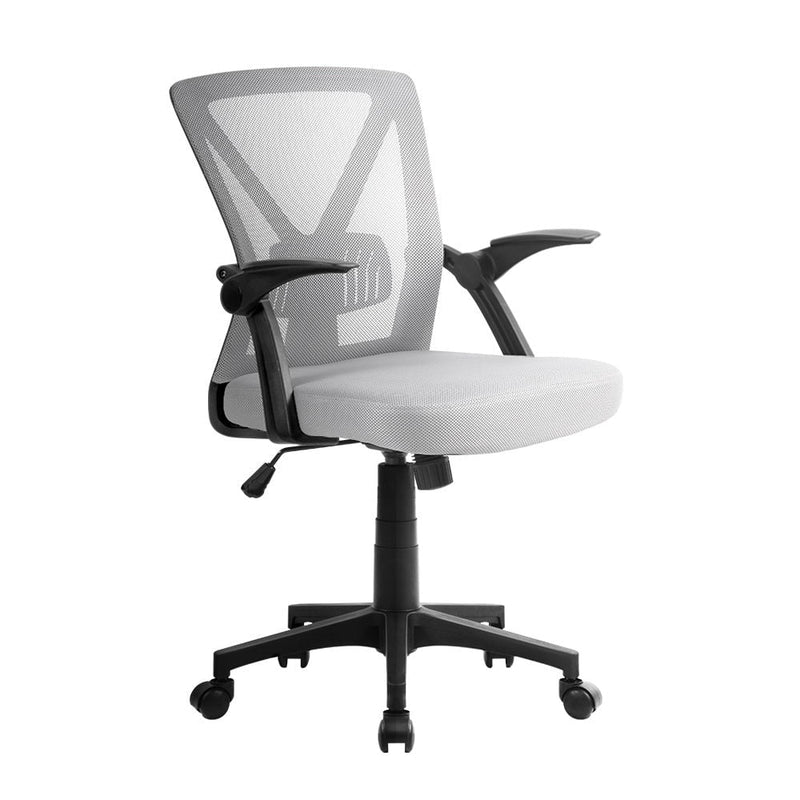 Artiss Office Chair Gaming Executive Computer Chairs Study Mesh Seat Tilt Grey Payday Deals