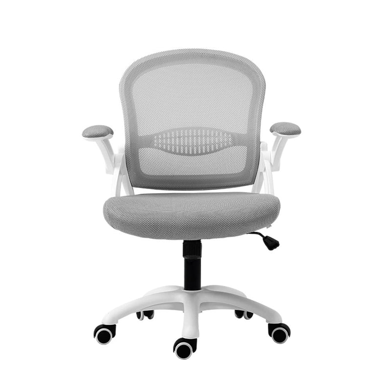 Artiss Office Chair Mesh Computer Desk Chairs Mid Back Work Home Study Grey Payday Deals