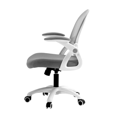 Artiss Office Chair Mesh Computer Desk Chairs Mid Back Work Home Study Grey Payday Deals