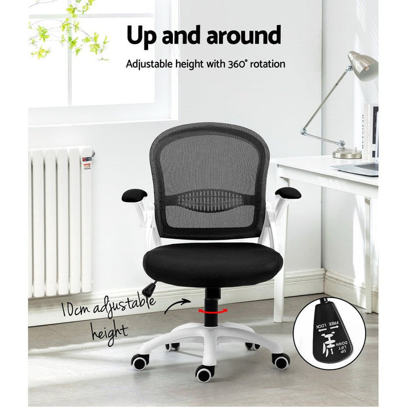 Artiss Office Chair Mesh Computer Desk Chairs Work Study Gaming Mid Back Black Payday Deals