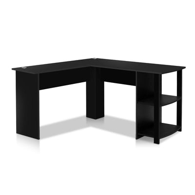 Artiss Office Computer Desk Corner Student Study Table Workstation L-Shape Black Payday Deals