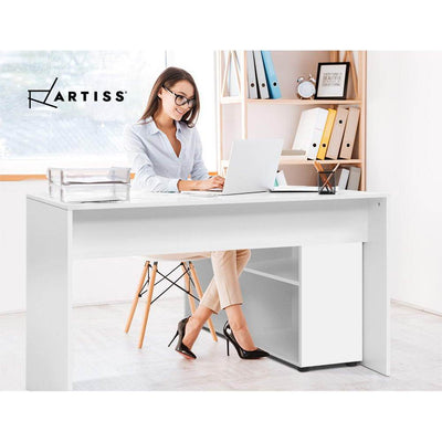 Artiss Office Computer Desk Corner Study Table Workstation Bookcase Storage Payday Deals