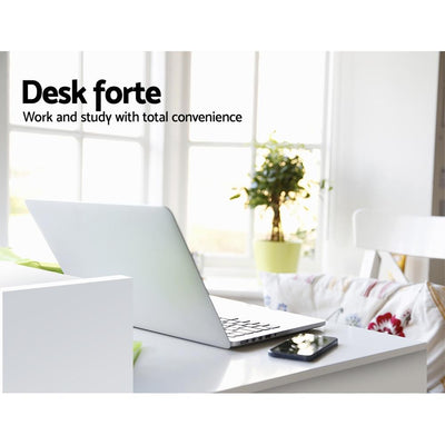 Artiss Office Computer Desk with Storage - White Payday Deals