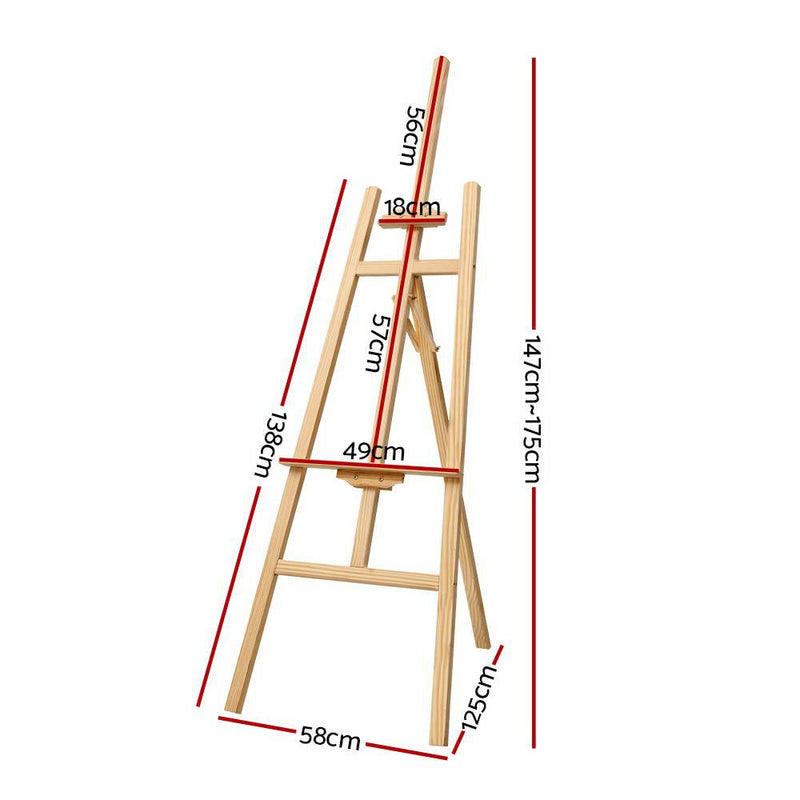 Artiss Painting Easel Stand Wedding Wooden Easels Tripod Shop Art Display 175cm Payday Deals