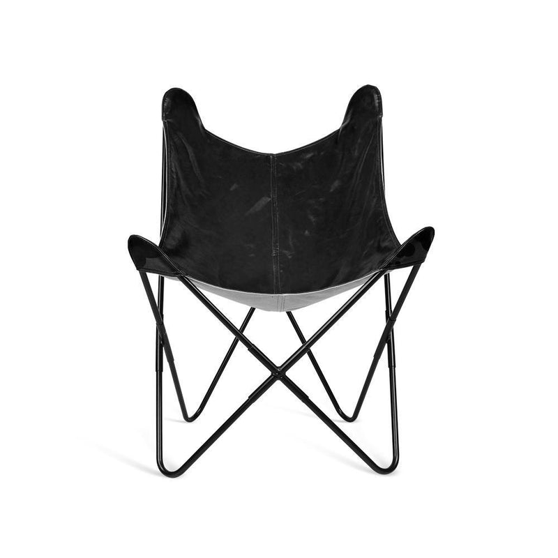 Artiss PU Leather Butterfly Chair - Black