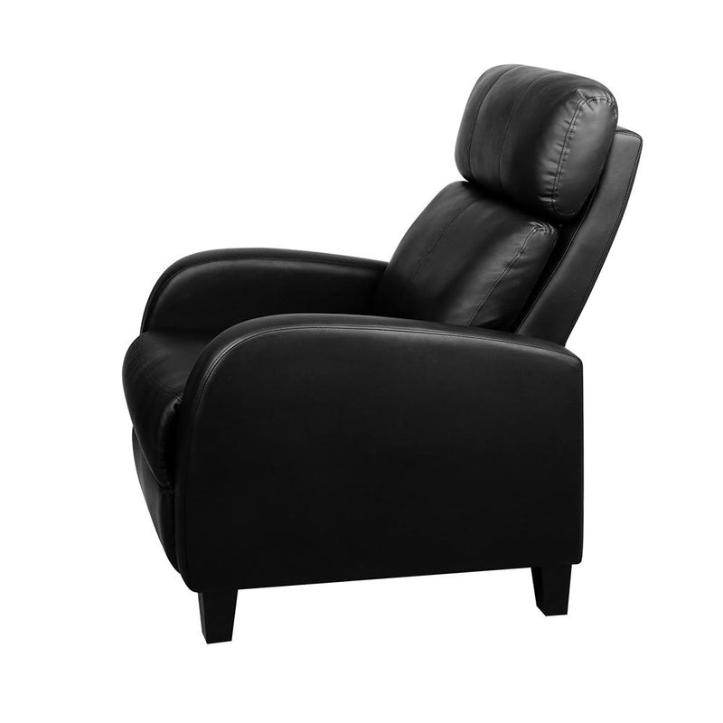 Artiss PU Leather Reclining Armchair - Black Payday Deals