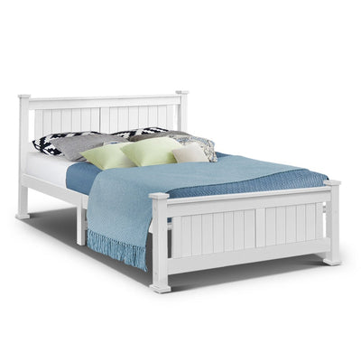 Artiss Queen Size Wooden Bed Frame Kids Adults Timber Payday Deals